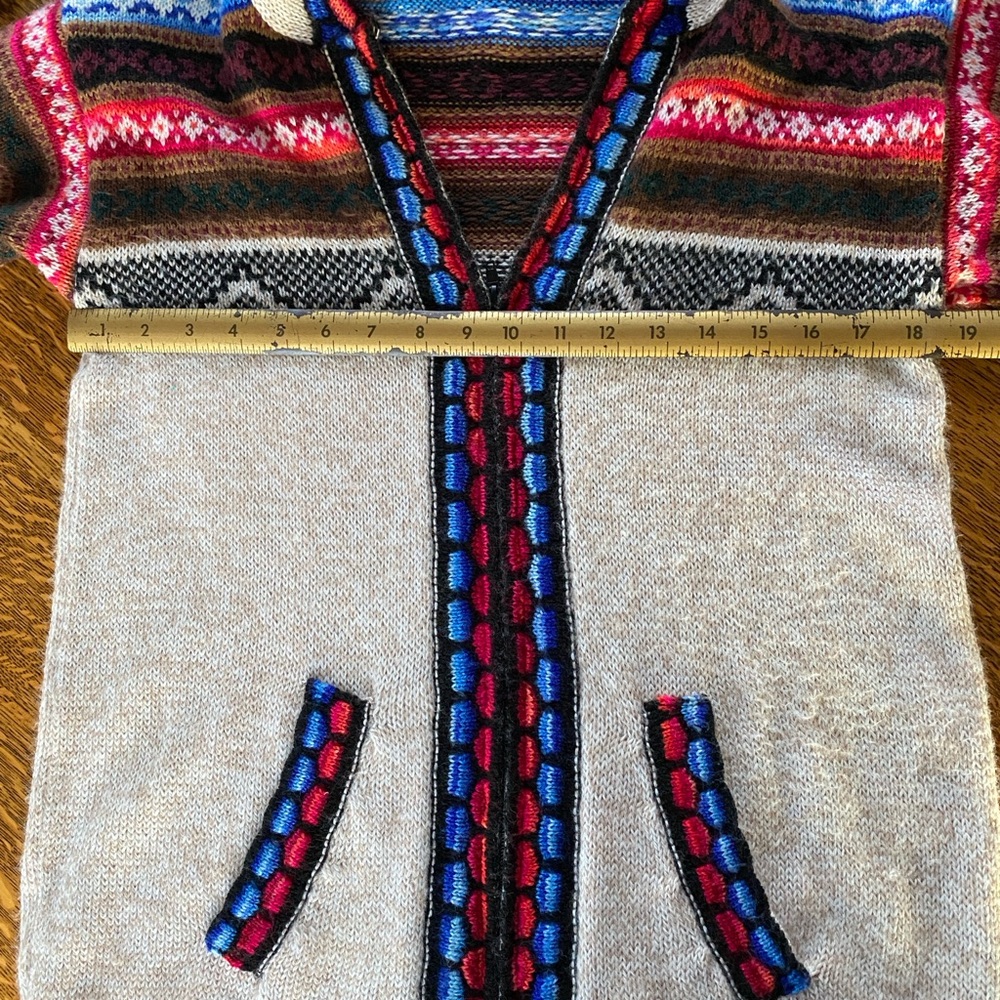 Hooded Acrylic Knit Zipfront Sweater - Picture 7 of 11